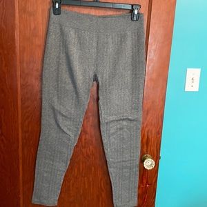 Grey leggings with fuzzy inside!
